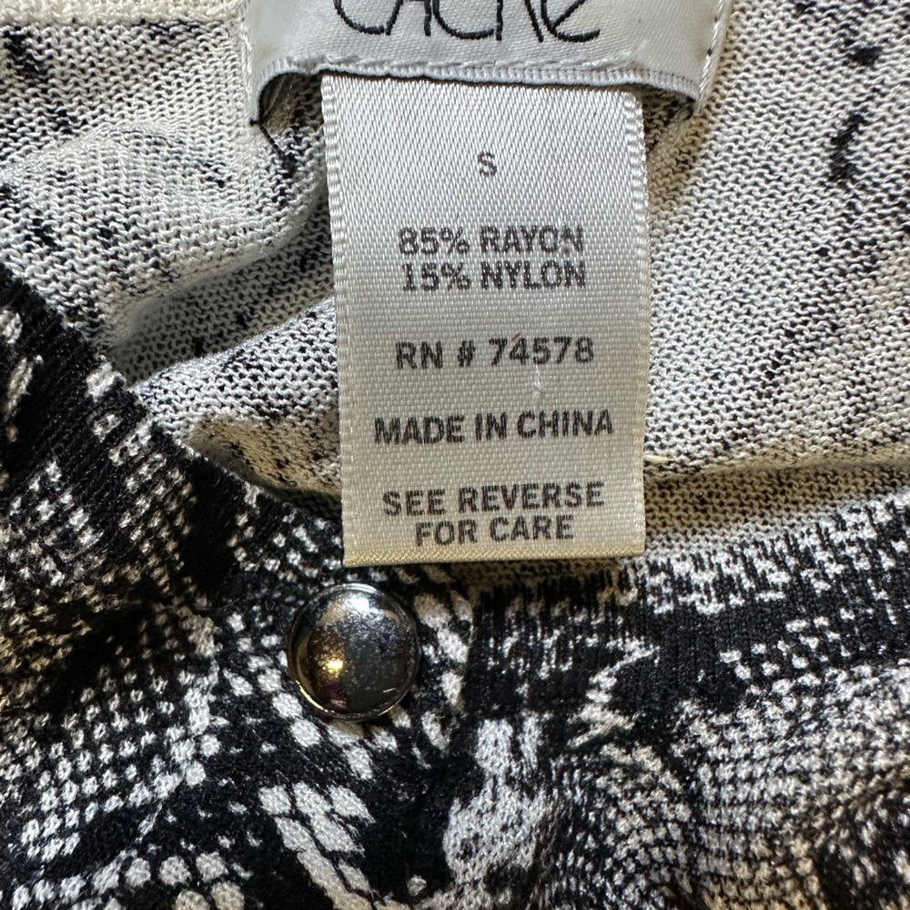 Cache Snake Skin Pattern Cardigan - image 5